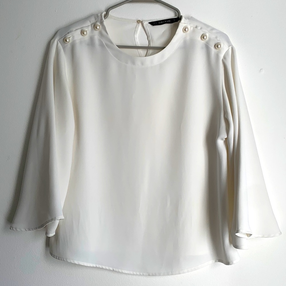 Zara Blouse XS white - Picture 1 of 4